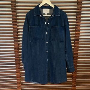 Mare Mare Dark Blue Denim Shirt Dress
